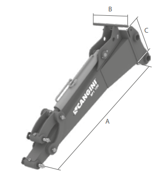 Extensie brat excavare CB Extensie brat excavare BP1-120 de vanzare